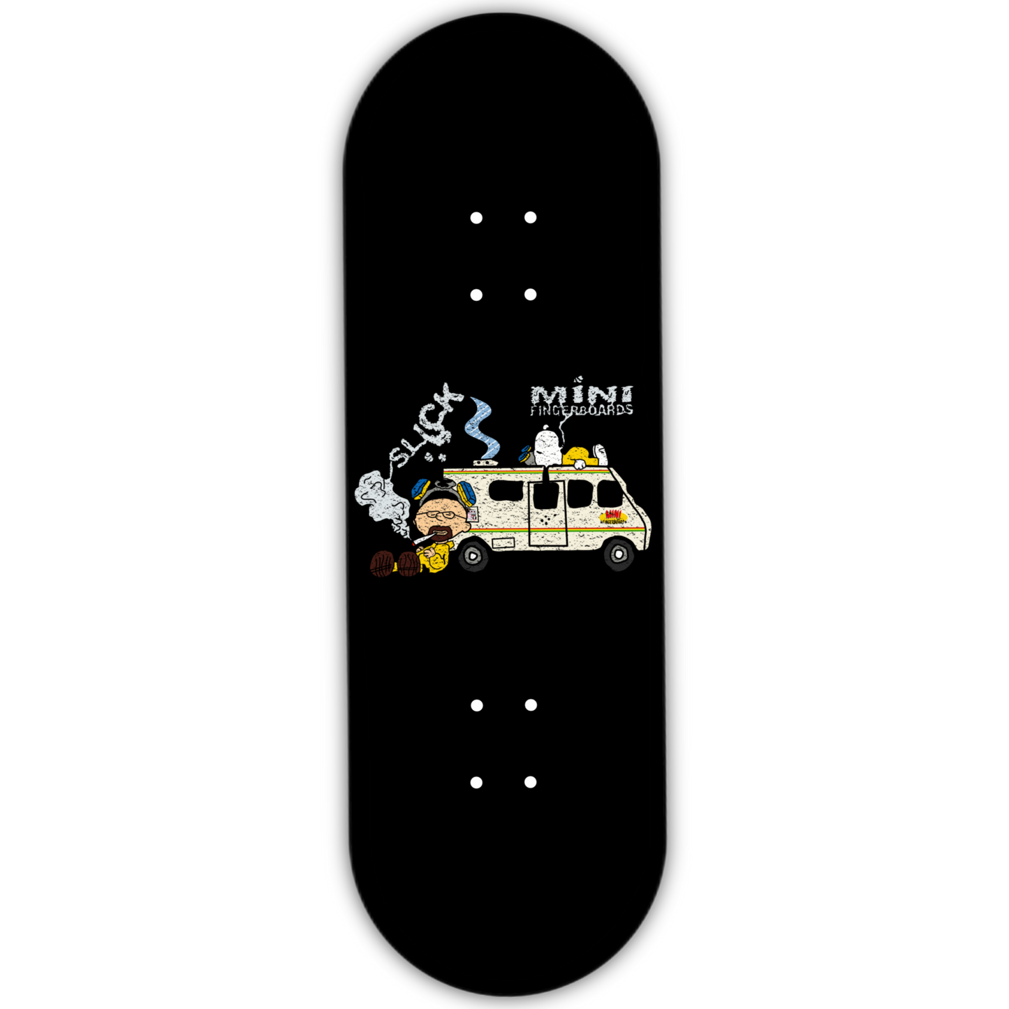 SLICK X MINI FB “BREAKING BAD ON BLACK" FINGERBOARD DECK