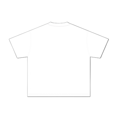 SLICK FACE BOXY TEE ON WHITE