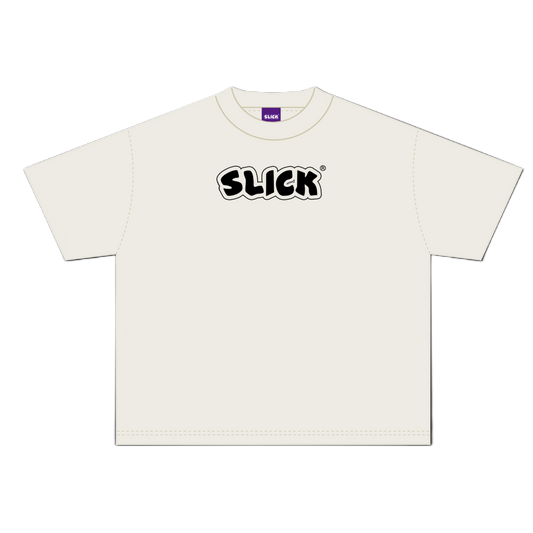 SLICK OG LOGO BOXY TEE ON OFFWHITE