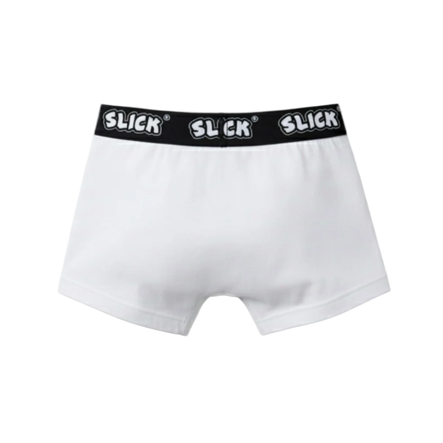 SLICK BOXER BRIEFS ON BLACK