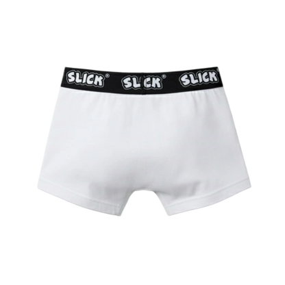 SLICK BOXER BRIEFS ON BLACK