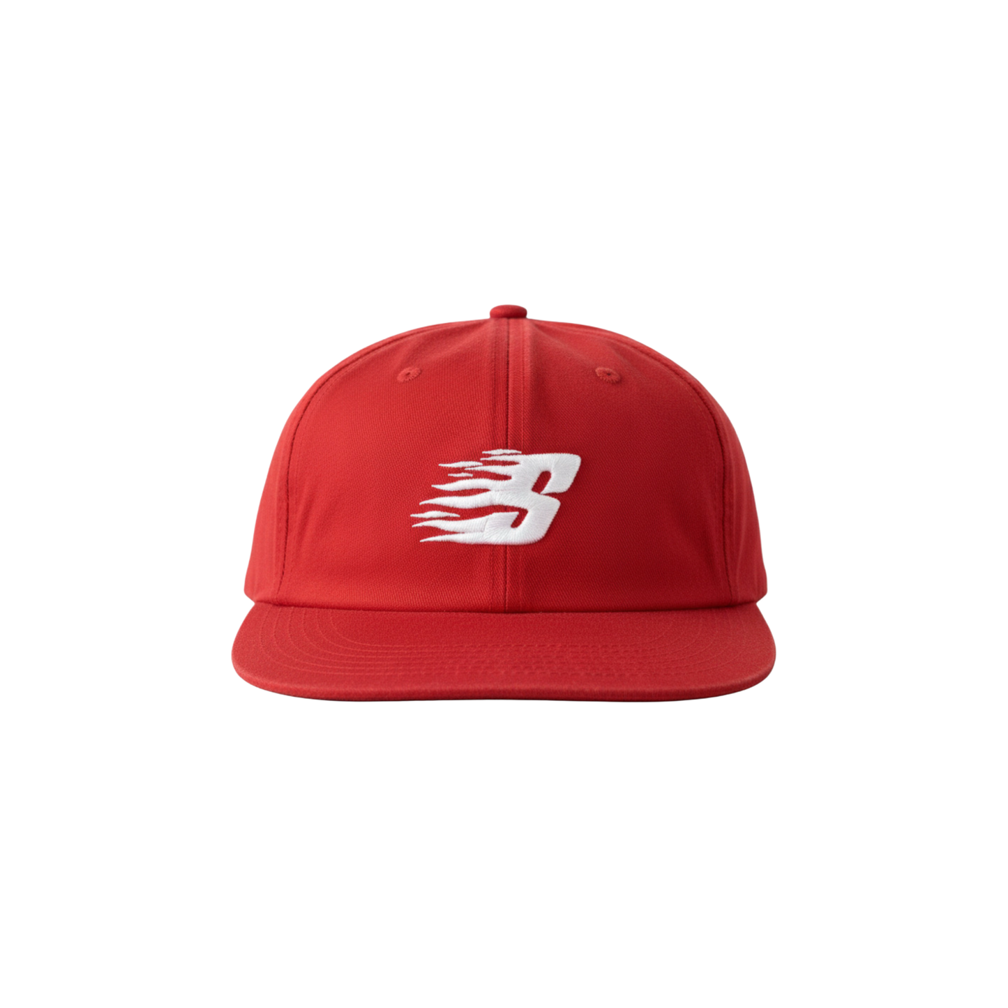 S FLAMES UNSTRUCTED CAP ON ACID WASHED RED