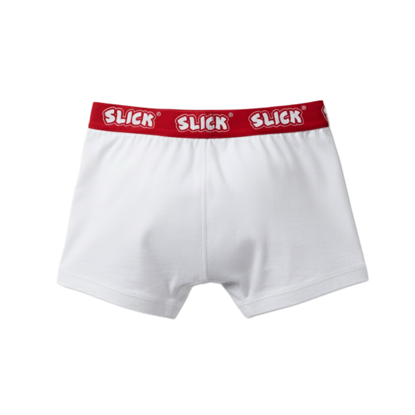SLICK BOXER BRIEFS ON RED AND WHITES