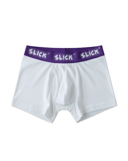 SLICK BOXER BRIEFS ON PURP
