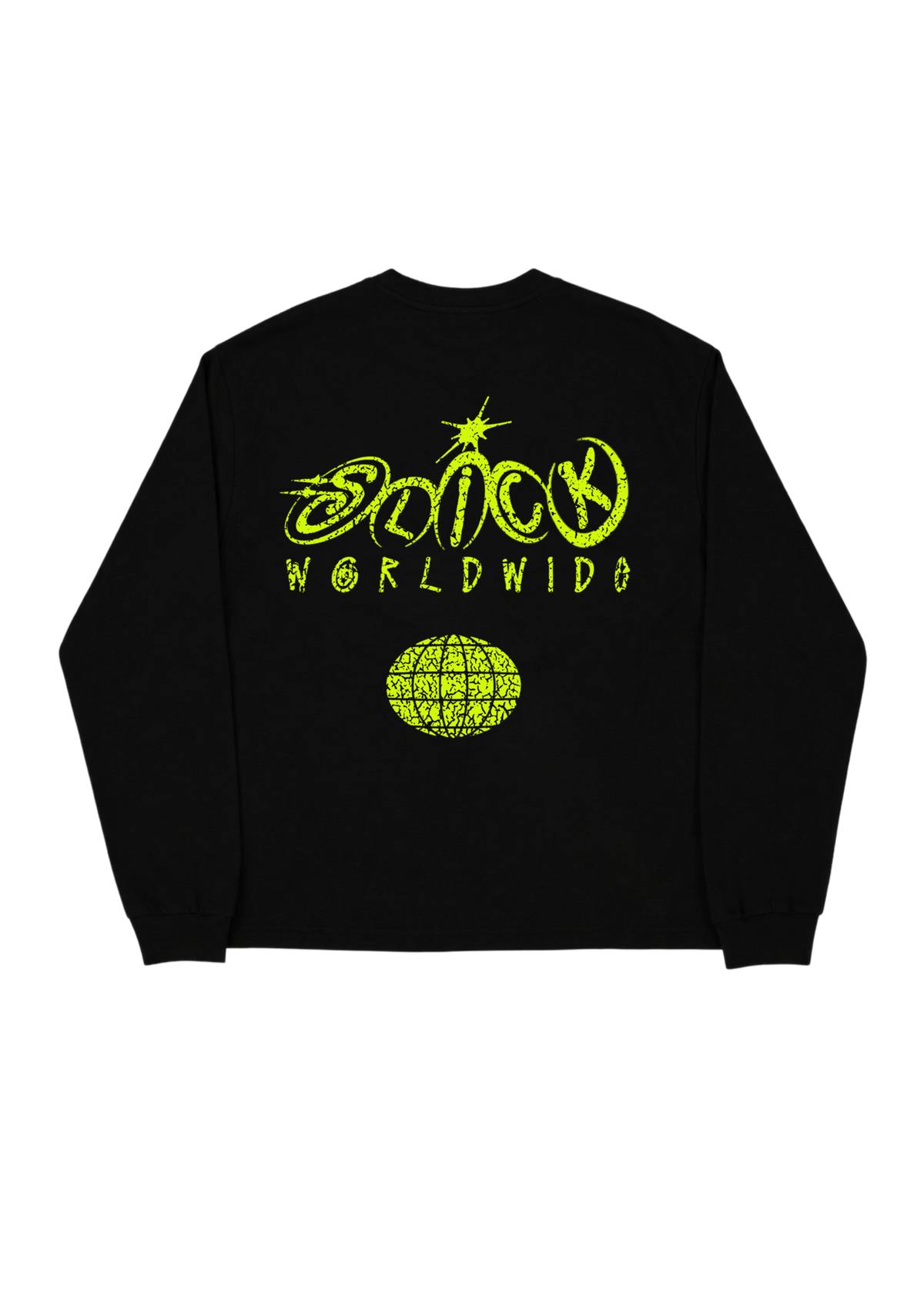 SLICK® STU LONG SLEEVE TEE ON BLACK