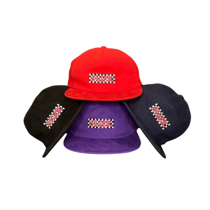 SLICK ON CHECKERED UNSTRUCTED CAP