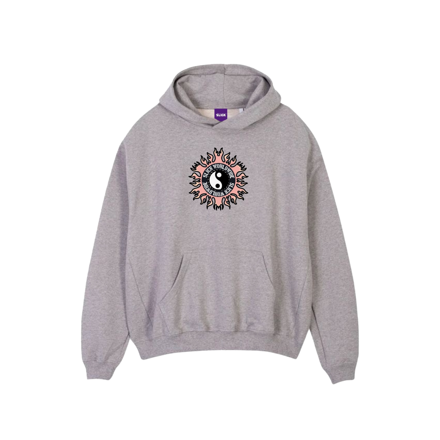 PINKY YIN YANG HOODIE ( SMOKEY GRAY )