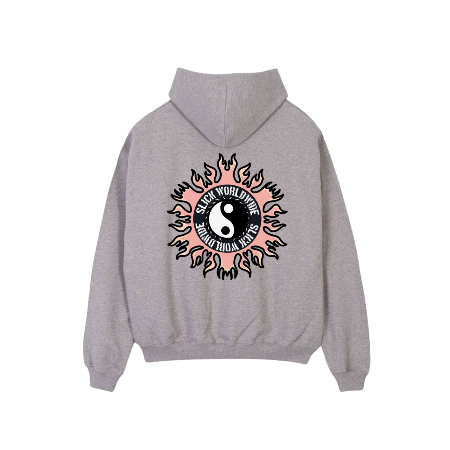 PINKY YIN YANG HOODIE ( SMOKEY GRAY )