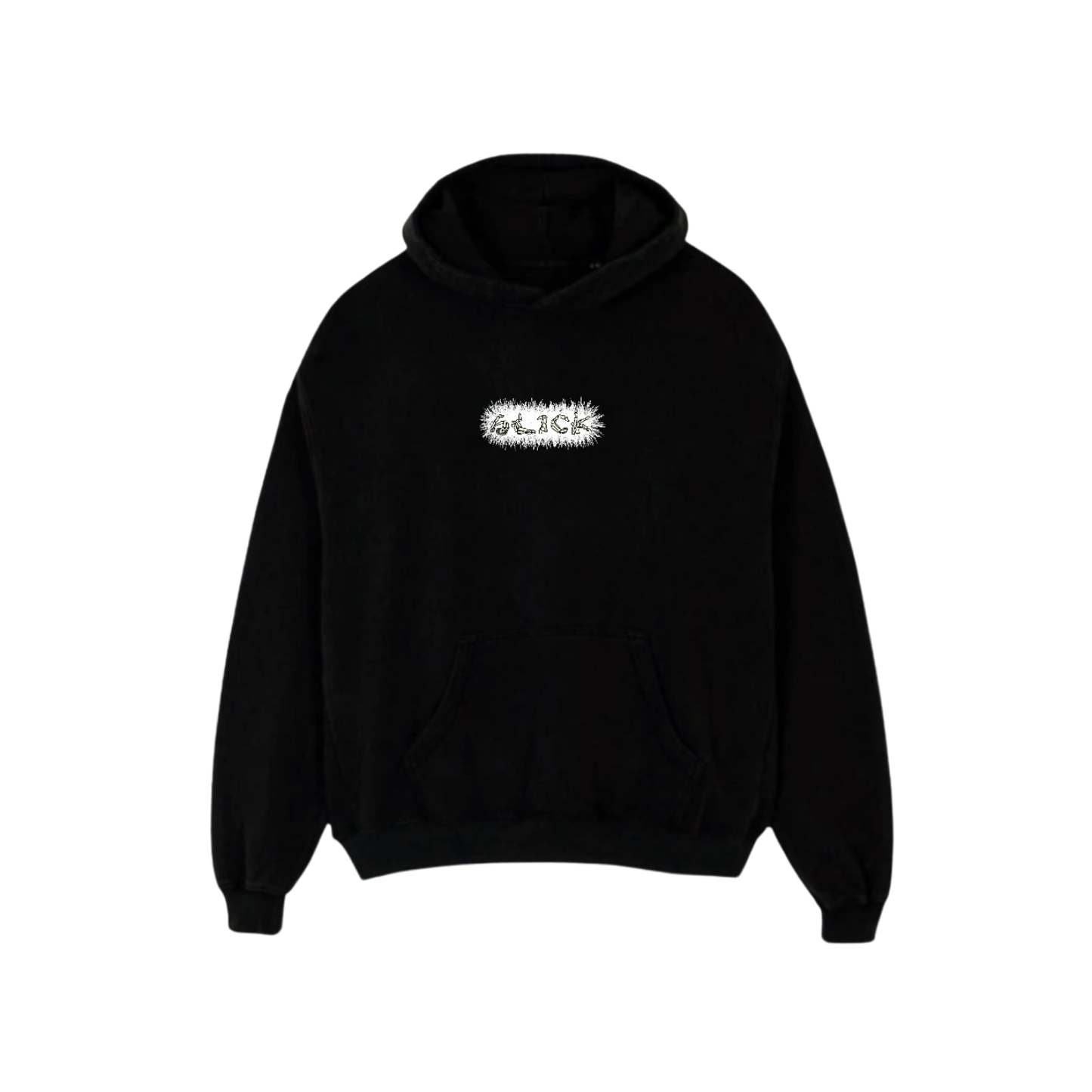 HAND SIGN BONES HOODIE ( CHARCOAL BLACK )