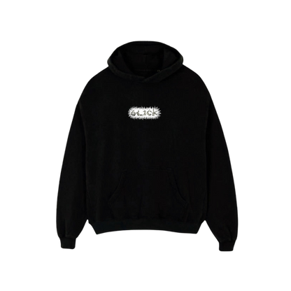 HAND SIGN BONES HOODIE ( CHARCOAL BLACK )