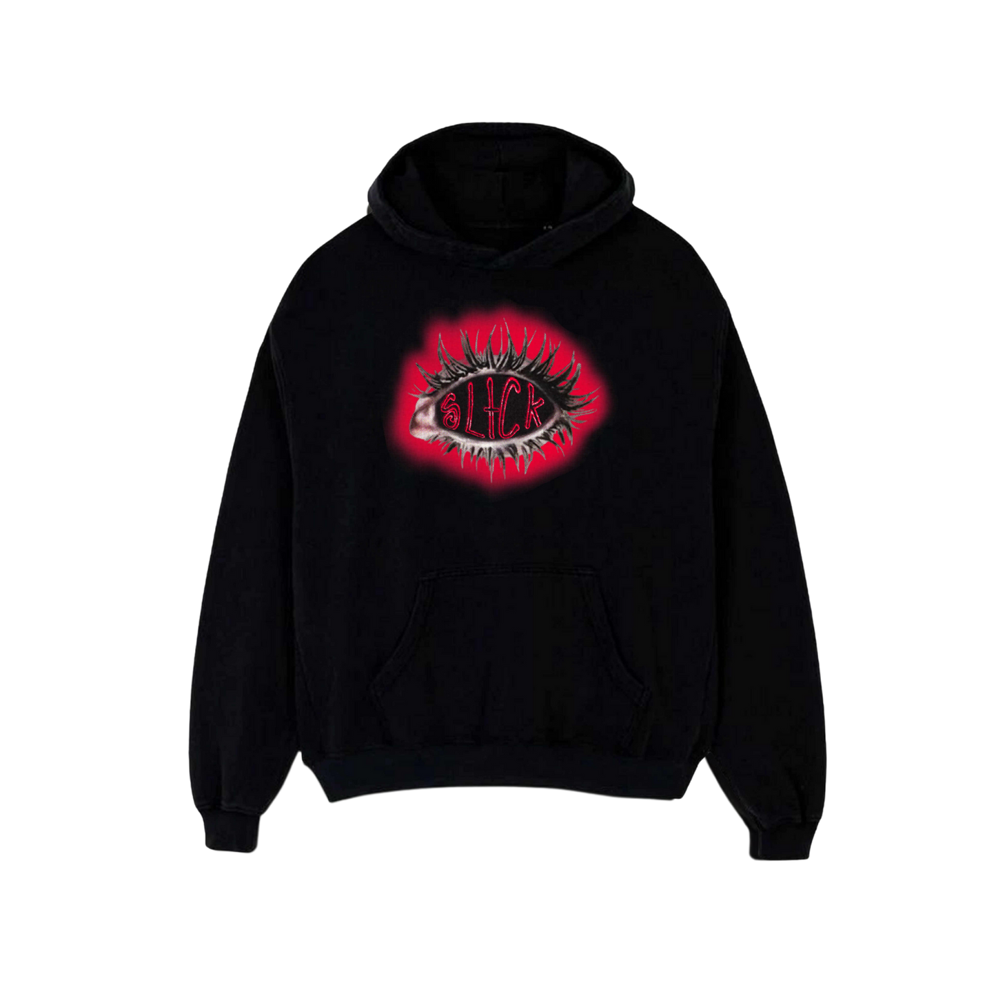 THE SLICK EYE HOODIE ( CHARCOAL BLACK )