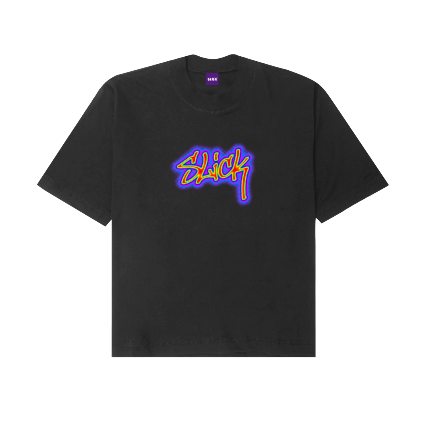 SLICK® "AURA"  OVERSIZED TEE ON DARK ASH GRAY