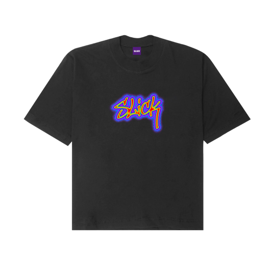 SLICK® "AURA"  OVERSIZED TEE ON DARK ASH GRAY