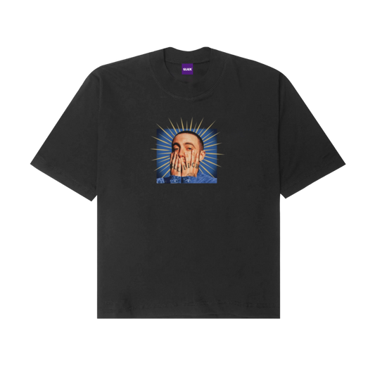 SLICK® "MAC MILLER" COMMEMORATIVE OVERSIZED TEE ON DARK ASH GRAY