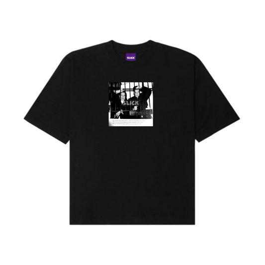SLICK® PABLO AND ME "CELL"  OVERSIZED TEE ON SHADOW BLACK | COMING SOON