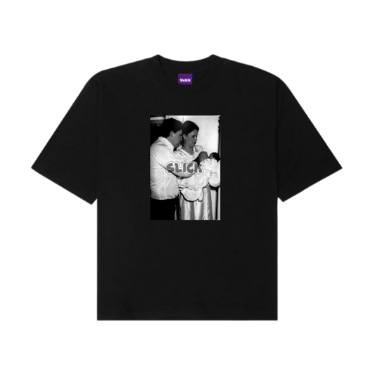 SLICK® PABLO AND ME "THE FAMILY"  OVERSIZED TEE ON SHADOW BLACK | COMING SOON