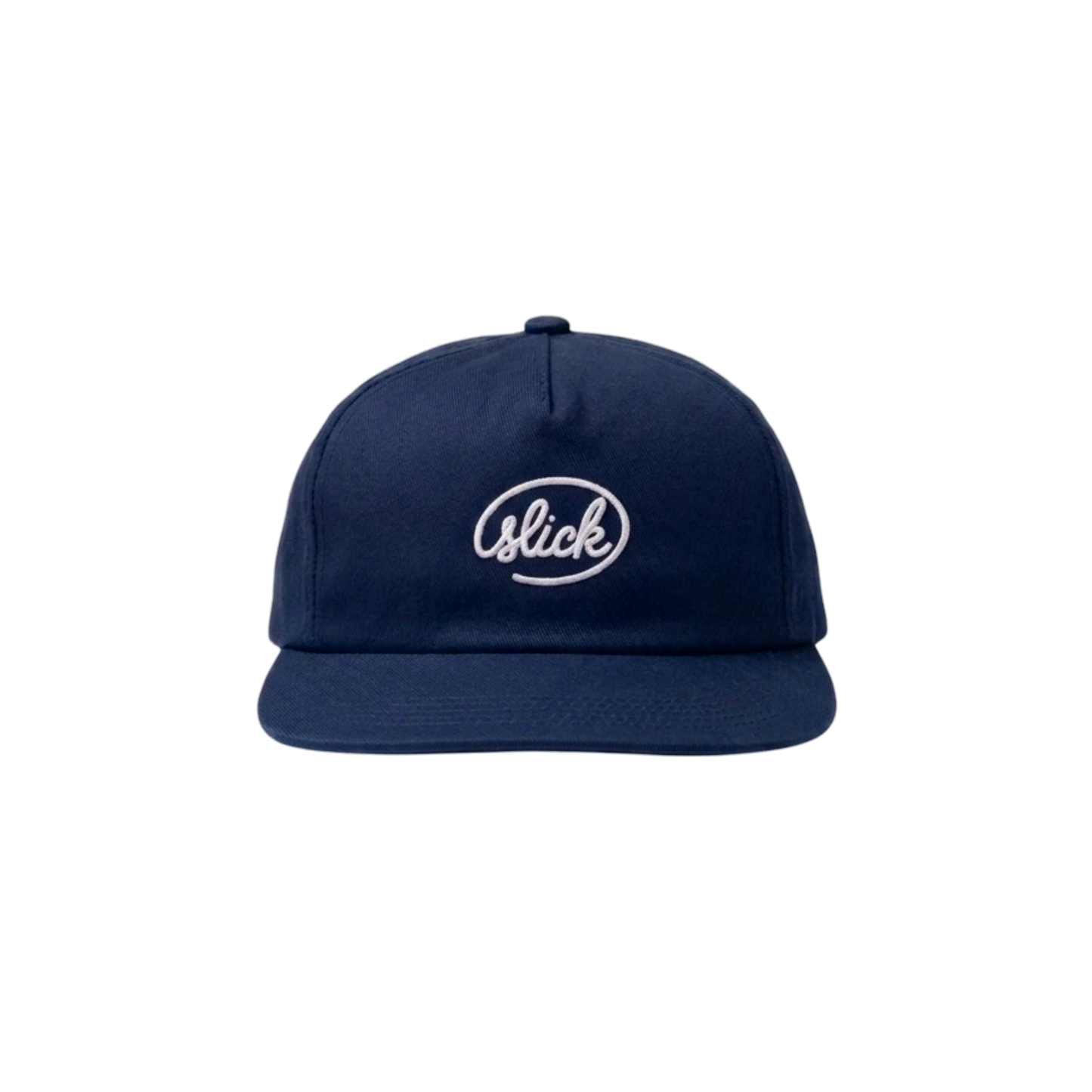 SLICK® "SIGNATURE" UNSTRUCTED CAP ON NAVY BLUE
