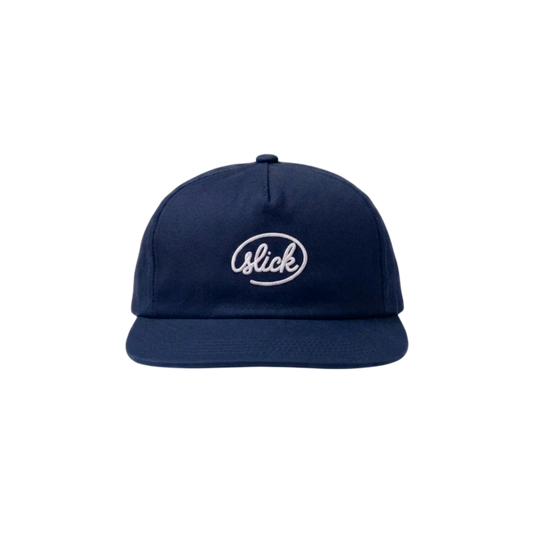 SLICK® "SIGNATURE" UNSTRUCTED CAP ON NAVY BLUE