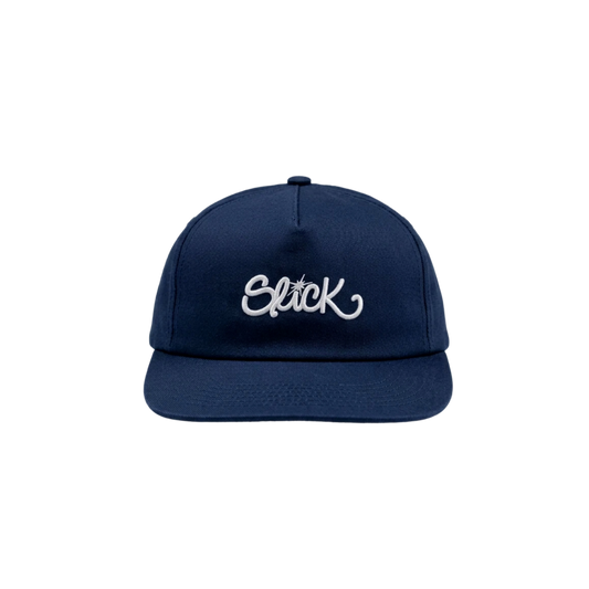 SLICK® "SIGNATURE V2" UNSTRUCTED CAP ON NAVY BLUE