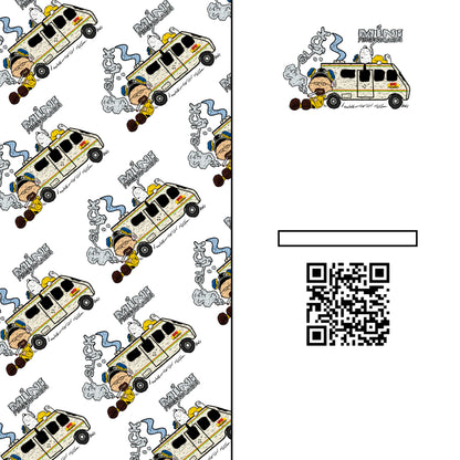SLICK X MINI FB “BREAKING BAD ON WHITE” FINGERBOARD DECK