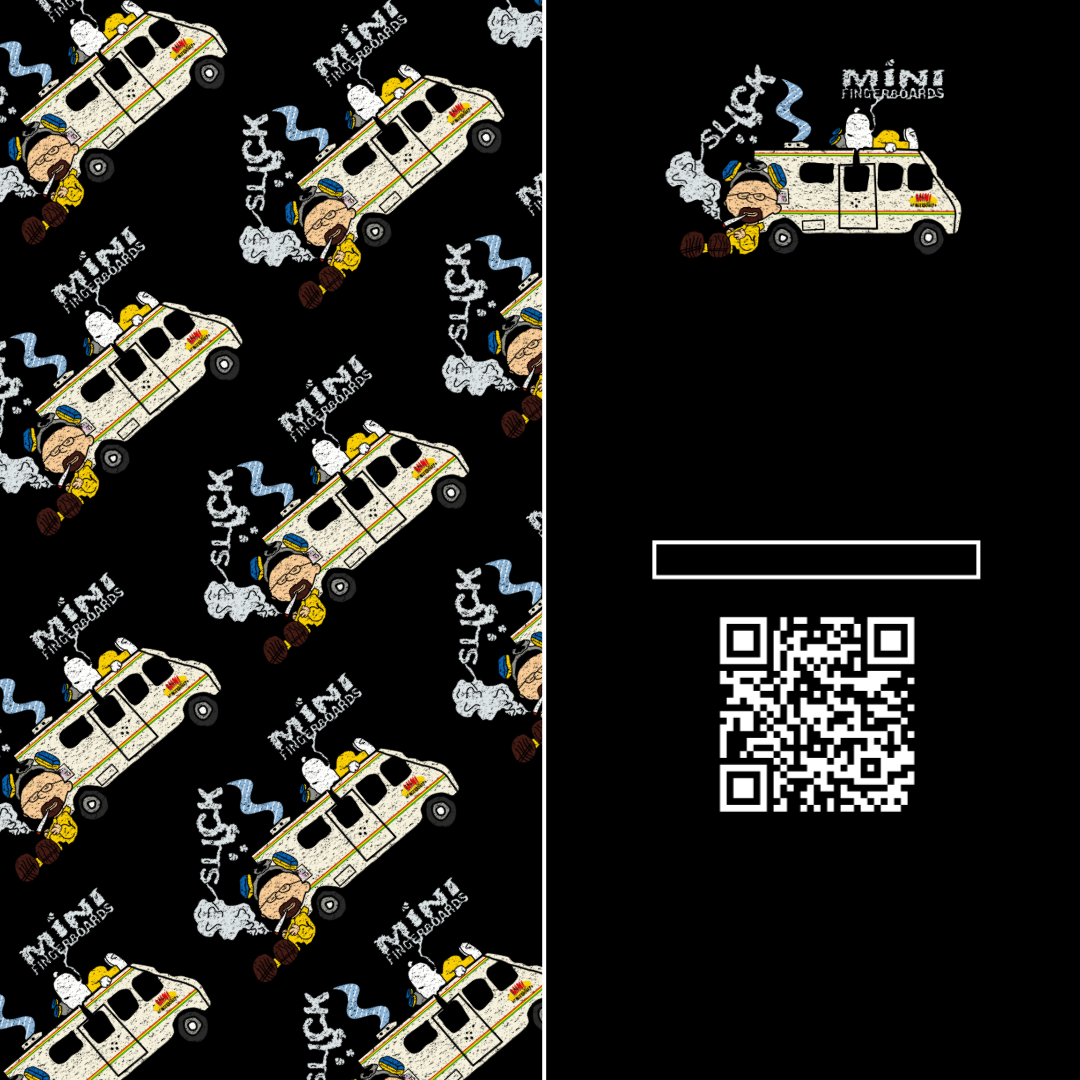 SLICK X MINI FB “BREAKING BAD ON BLACK" FINGERBOARD DECK